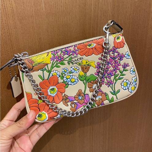 Coach  Silver/Ivory Multi
Nolita 19 With Floral Print #CR365