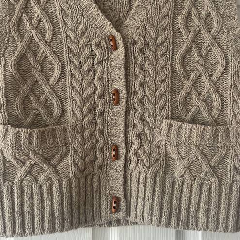 Twisted Redone Wool  Vest Cardigan Size Small