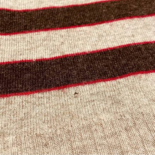 Givenchy Vintage  Sport Striped Sweater Gray/Brown/Red