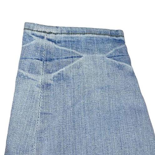 Good American  Good Legs high-rise skinny jeans women's 12 blue distressed FLAW