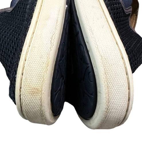 Olukai  Pehuea Shoes Womens Size 8.5 Navy Blue Mesh Drop In Heel Classic Slip On