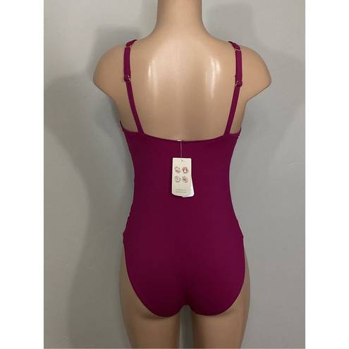 Tommy Bahama New.  Cabernet cross front swimsuit. MSRP $149. Size 10