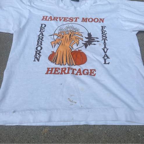 The Moon Vint. Harvest Heritage Dearborn Festival single stitch short sleeve T-shirt