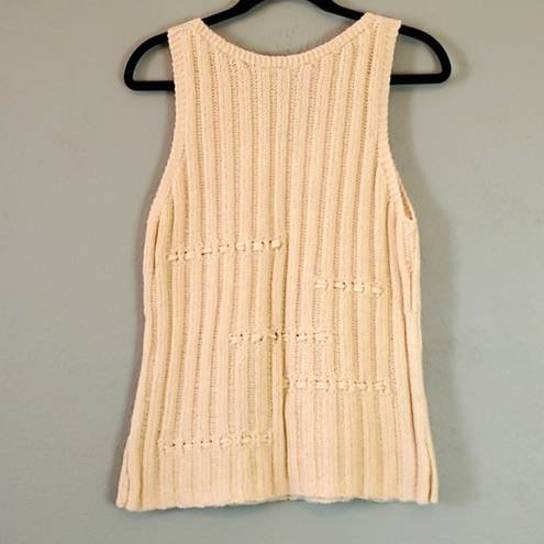 J.Jill  handknit cotton linen sweater tank