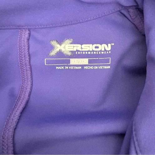 Xersion  Peformance Wear Ruched Gathered Front Jacket * XS * Purple