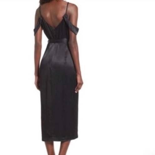 Bardot NWT  Leah satin wrap dress