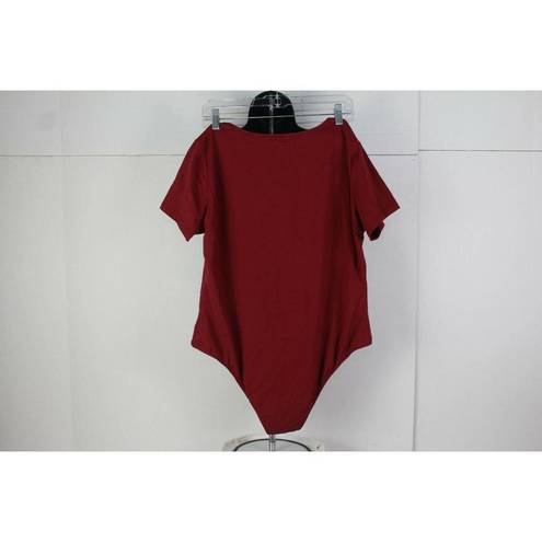 One Piece ladies burgundy  body blouse size XXL