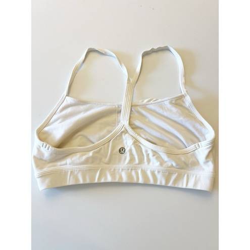 Lululemon  Flow Y sports Bra Size 8 White