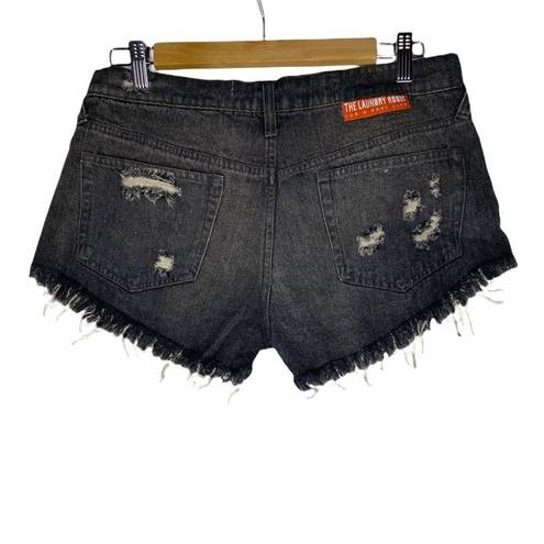 The Laundry Room  California Shorts Size 29 Distressed Cut Off Grey Women's Denim