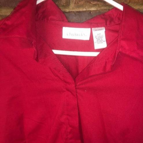 Chadwick's  Vintage 90's Red Button Down Shirt Women's Size 18W