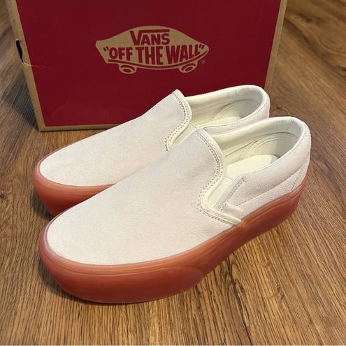 Vans  suede PLATFORM slip on shoes sneakers women’s 7.5 new