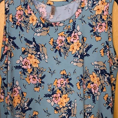 Acting Pro  Dress Sleeveless Floral Midi Pockets New XL