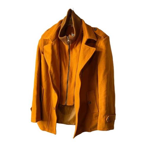 Banana Republic NWT  Jacket 2XL Germany Camel Wool Blend Outdoor Button Ribbed