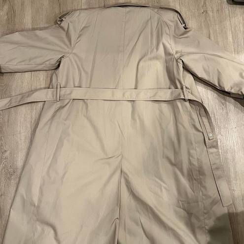 London Fog Khaki Trench Coat With Detachable Fleece Lining