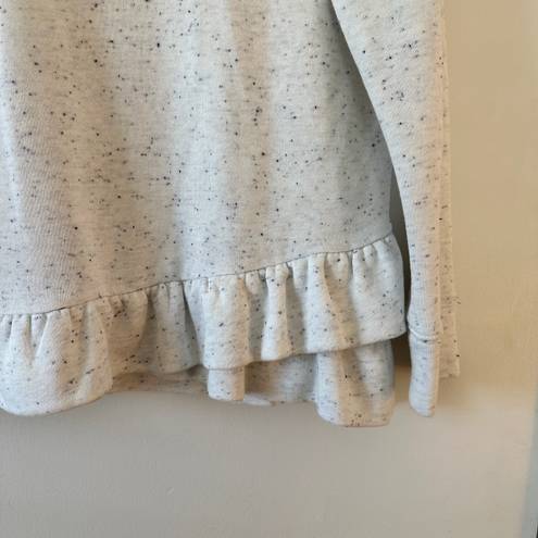 The Loft  Heathered Ruffle Sweatshirt