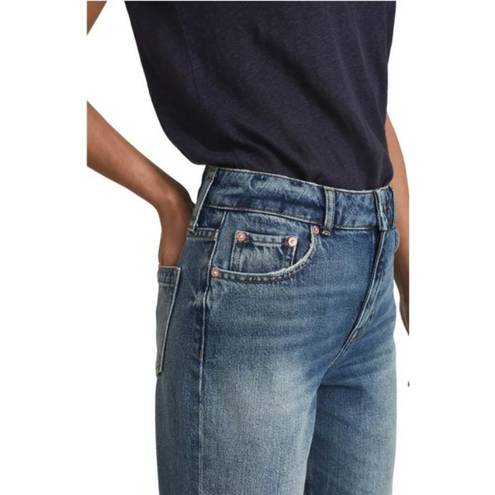 Reiss 💕💕 Elle High Waist Crop Jeans ~ Mid Blue 30 NWT