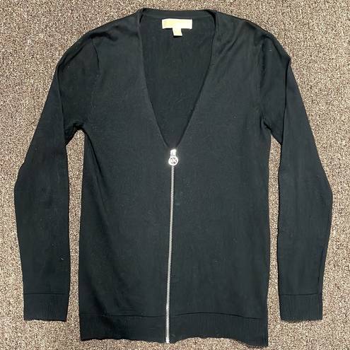 Michael Kors Michael  Women’s Black Half Zip Cardigan Size S