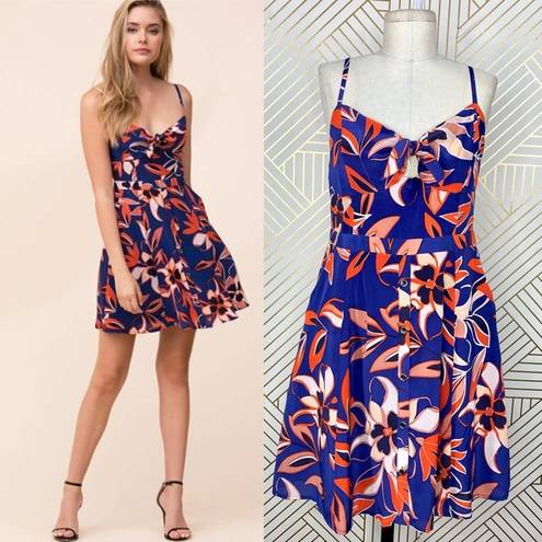 Yumi Kim  Pin Up Silk Dress in Studio 54 Navy Print