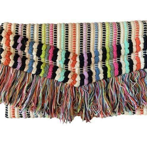 Stella & Dot  Boho Fringe Taj Rug Clutch