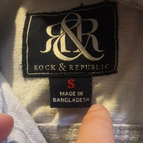 Rock & Republic  Hitchhiker Denim Jean Jacket Coat