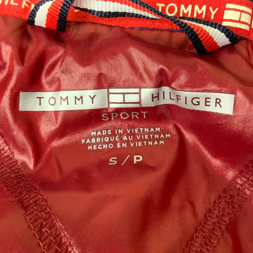 Tommy Hilfiger Women's  Quilted Pattern Sport Puffer Vest Deep Red Frost Size S/P