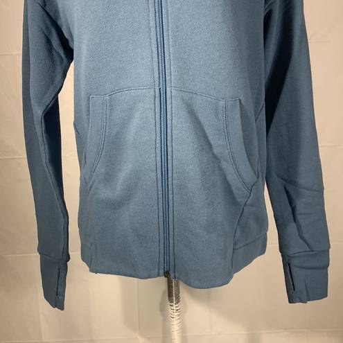 Vera Bradley Full Zip Blue Sweatshirt Hoodie Size Small