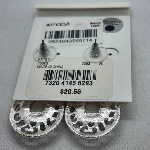 Style & Co NWT . Silver & Gray Dangling Teardrop Earrings