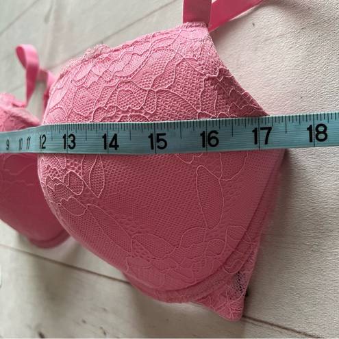 Juicy Couture  Padded Pink Lace Adjustable Straps Women’s Cup Size 38DD Barbie