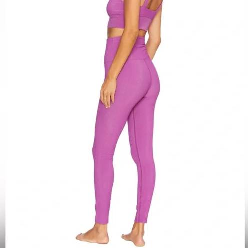 Beach Riot Ayla Mauve Purple Ribbed Leggings