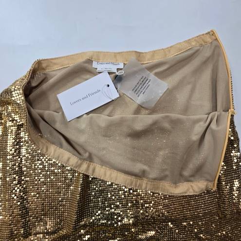 Lovers + Friends  Sascha Maxi Skirt in Gold