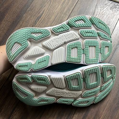 Hoka Bondi 7 Sneakers Women’s Aqua Teal Blue Size 8 D