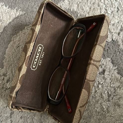 Coach  Brooke Eyeglasses 503 Mahogany Plastic Frame