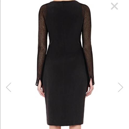 L'Agence NWT L’Agence mesh sleeve body con black dress