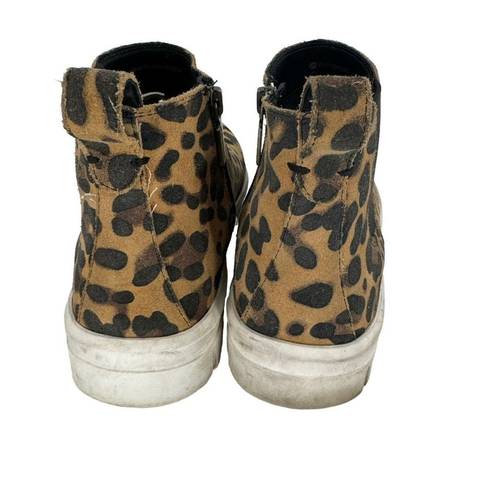 Blondo  Ankle Boot Womens Leopard Print Leather Flora Chelsea Waterproof‎ Size 8