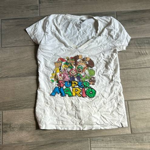 Nintendo Super Mario v neck tshirt