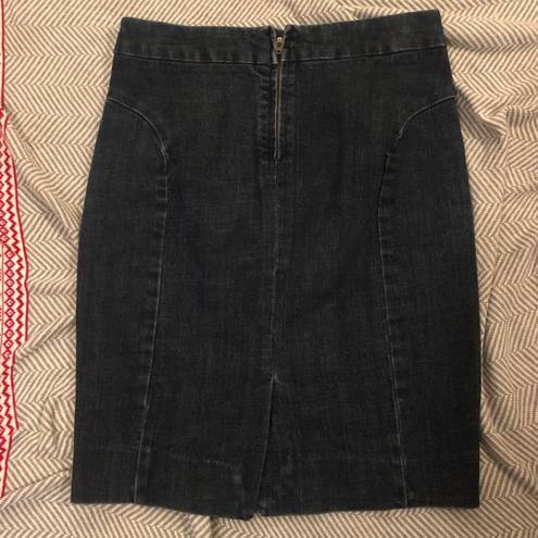 J.Crew  STRETCH Denim Pleated Midi Skirt Size4