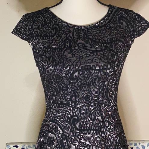 RD Style  Black Patterned Dress