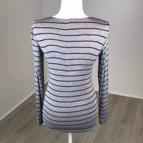 Glitz  Striped Long Sleeve Top Size S