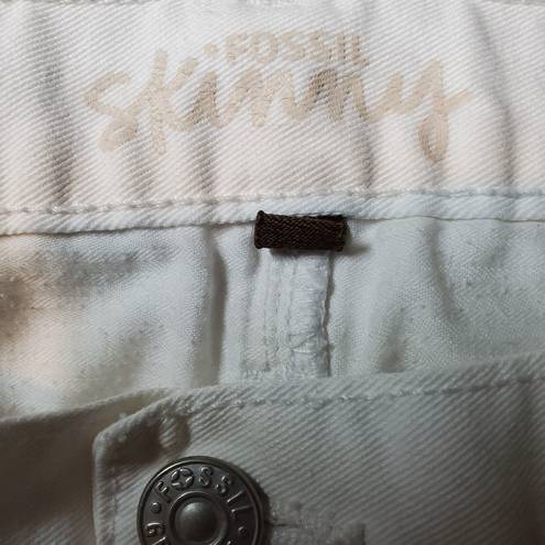 Fossil HP!  Skinny White Jeans (28)