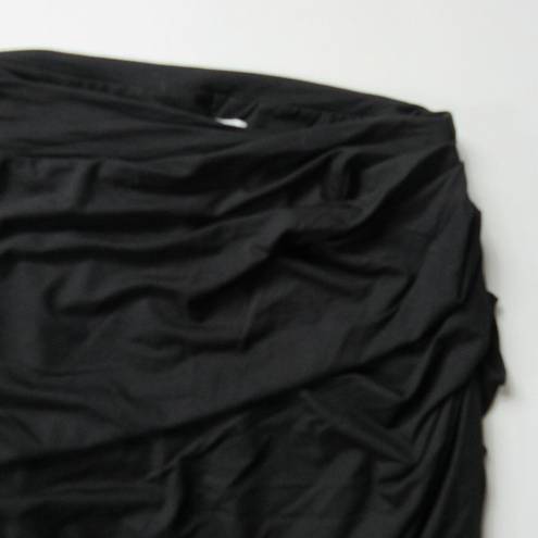 MM.LaFleur NWT  Soho Pencil in Black Ruched Stretch Jersey Pull-on Skirt +1 $140