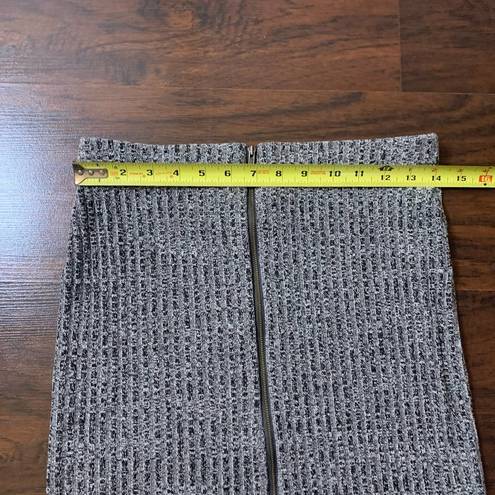 Lovers + Friends  gray knit zipper pencil skirt size M