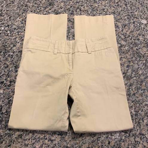 Krass&co Women's NY& 7th Avenue Khaki Tan Trouser Straight Leg Pants Size 0P EUC #2106