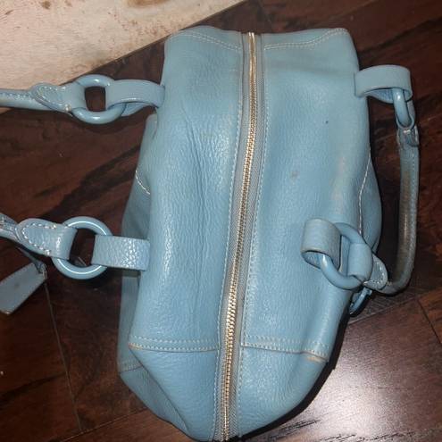 DKNY  Women’s Light Blue Leather Shoulder Bag