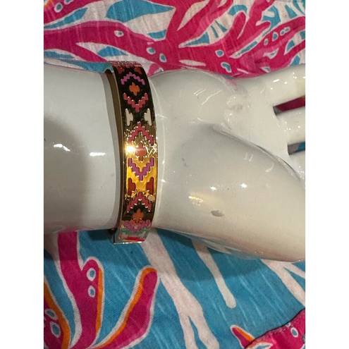 Kate Spade  New York Spice Things Up Bangle Summer  12k gold plated Pink Orange