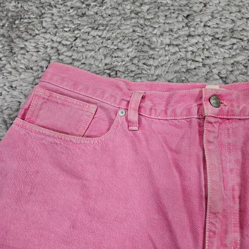 Madewell READ  Baggy Straight Jeans Garment Dyed Edition Women’s Size 32 Pink