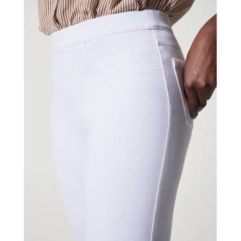 Spanx Ankle Jean-ish Legging White High-Rise Waist Waisted Shapewear Skinny Jean