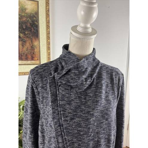 Krass&co G.H. Bass &  Womens Small Knit Zip Up Cardigan Sweater Gray XL/EG Long Sleeve