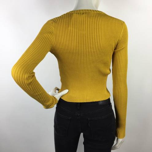 SEEK the Label  Ribbed Long Sleeve Top Size M