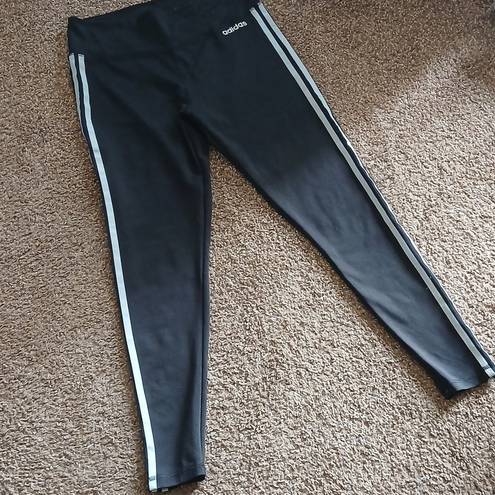 Adidas black and white athletic leggings size large