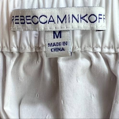 Rebecca Minkoff  Size Medium White Off the Shoulder Cropped Top